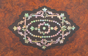 Abalone Inlaid Burlwood Tantalus Chest, 19th Century (9187089187123)