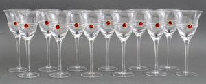 Rococo Revival Wine Glass Stemware, Set of 12 (8363688132915)