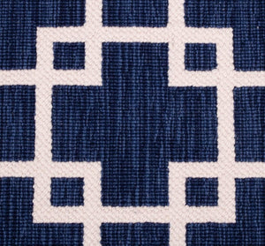 Stark Blue and White Geometric Area Rug (9008695607603)