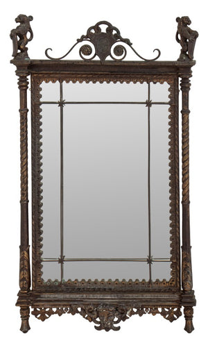 Renaissance Revival Style Cast Iron Mirror (8915139985715)