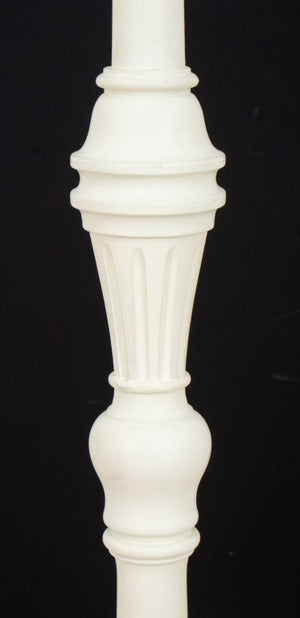 White Painted Wood Floor Lamp (9026934636851)