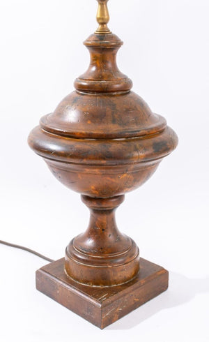 Neoclassical Style Carved Wood Urn Table Lamp (8951164764467)