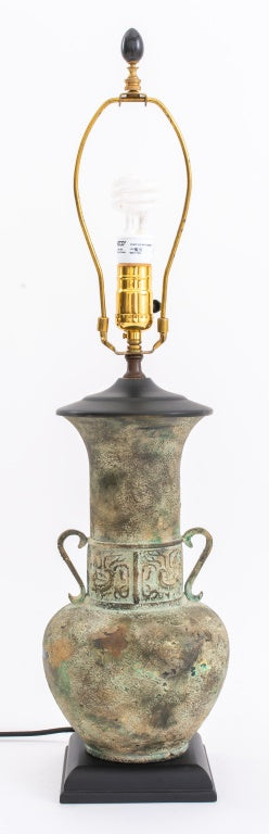 Ancient Greek Revival Amphora Table Lamps, Pair (8526381416755)