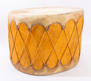 Hide Covered Drum, 20th c (8883619627315)