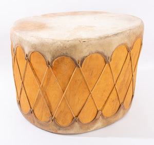 Hide Covered Drum, 20th c (8883619627315)