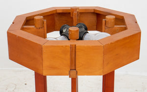 Frank Lloyd Wright Style Cherrywood Torchieres, Pair (8332251038003)