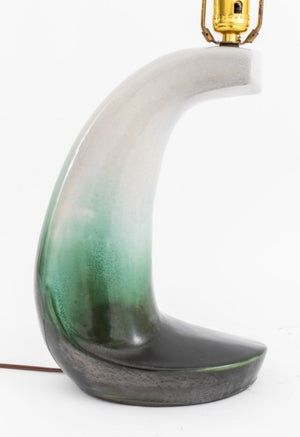 Mid-Century Modern Glazed Ceramic Table Lamp (8950937846067)