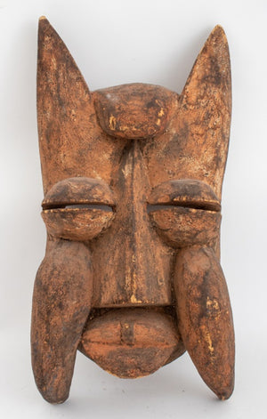 African, Likely Cote d'Ivoire, Wood Feline Mask (8363753013555)