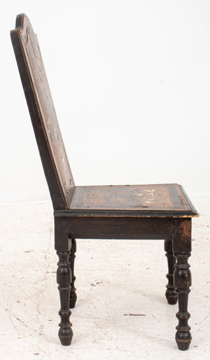 European Parquetry Bone Inlaid Hall Chair (8315191460147)