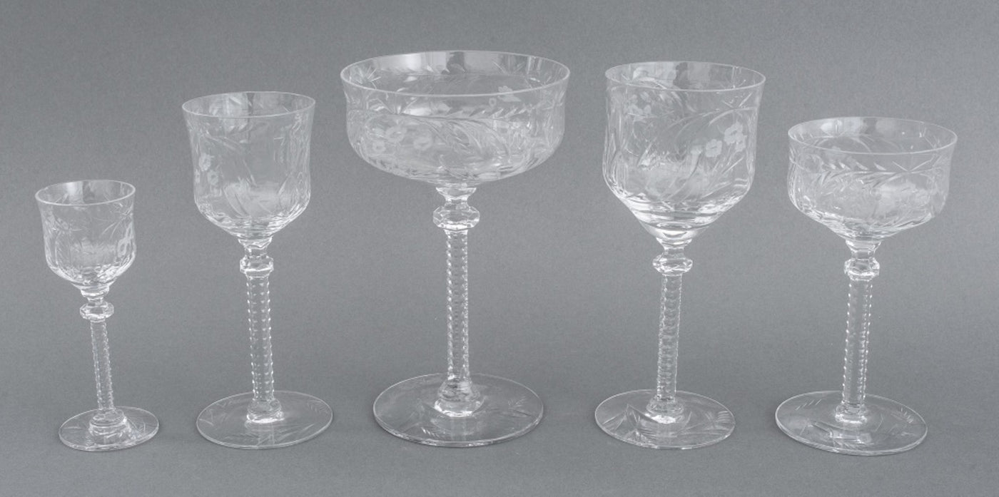 Late 20th Century Bent Glass Martini Glasses, Set of 8 – Showplace