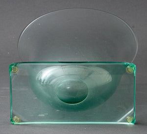 Stephen Schlanser Art Deco Style Glass Vase Signed (8363604836659)