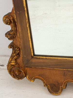 George II Style Parcel Gilded Walnut Mirror (8824956911923)