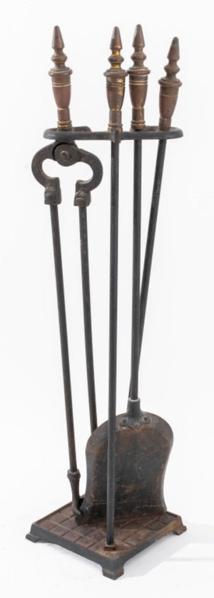 Neoclassical Fireplace Tool Set, 4 Pieces (9128170389811)