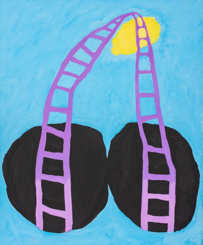 Capobianco Abstract Surrealist Acrylic on Panel