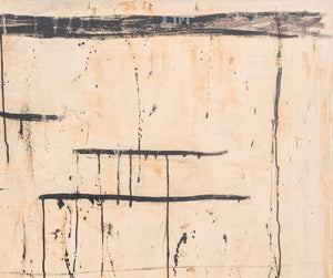 Antoni Tapies Manner Abstract Acrylic on Canvas (8311017341235)