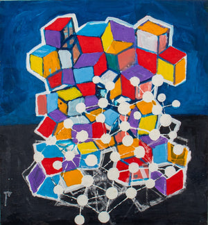 Domenick Capobianco Abstract Cubist Oil on Canvas (9035604164915)