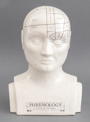 Phrenology Head Porcelain Sculpture (8898364014899)