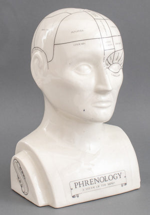 Phrenology Head Porcelain Sculpture (8898364014899)