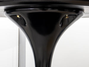 Knoll Style Circular Black Tulip Table (8523264426291)