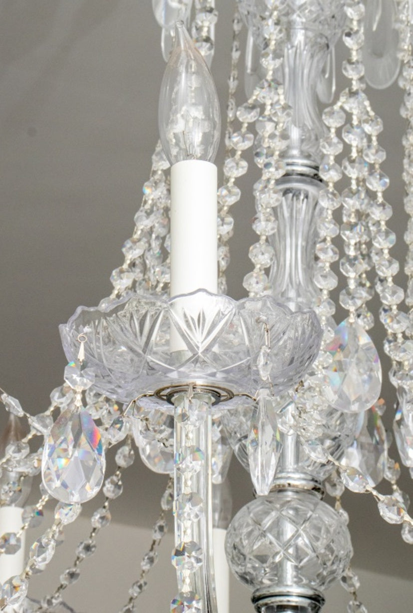 English georgian waterford crystal candelabra