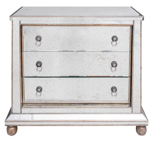 Hollywood Regency Revival Mirror Chest of Drawers (8240293511475)