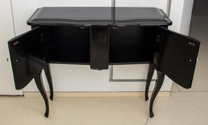 Modern Black Lacquered Wood Console Table (8259638100275)