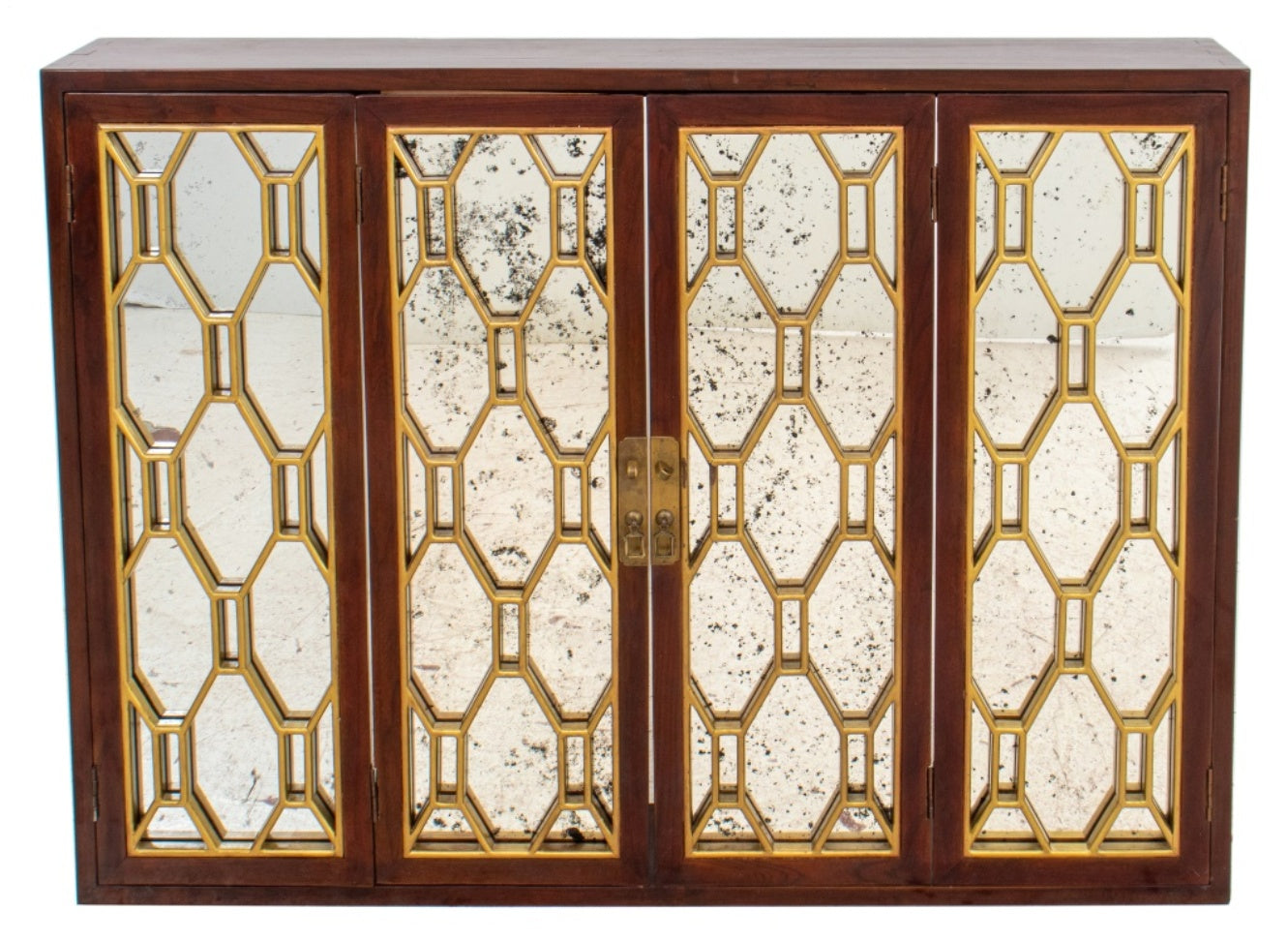 Art deco store wall cabinet