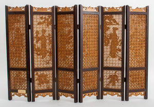 Chinese Six Panel Giltwood Table Screen (9382186549555)