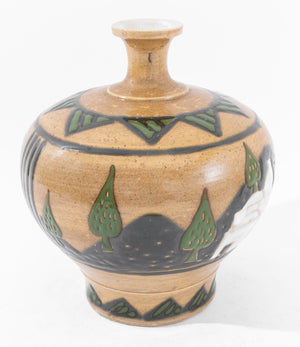 Egyptian Revival Ceramic Vase, 1940s (8576255295795)