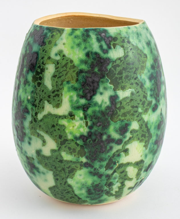 Studio Art Pottery Watermelon Glaze Vase, 1994