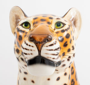 Modern Cheetah Large Ceramic Sculpture (8889765364019)