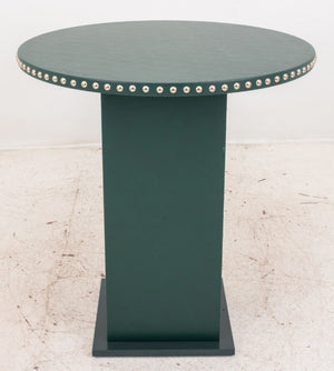 Modern Green Vegan Leather High Top Table (8285757309235)