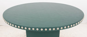 Modern Green Vegan Leather High Top Table (8285757309235)