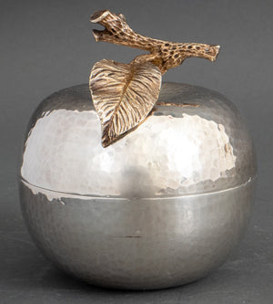 Sterling and Parcel Gilt Silver Apple Form Box (8576327582003)