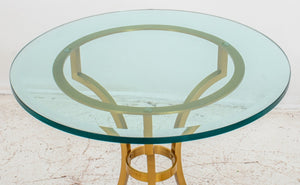 Maison Jansen Manner Gilt Metal Gueridon Table (8299678925107)