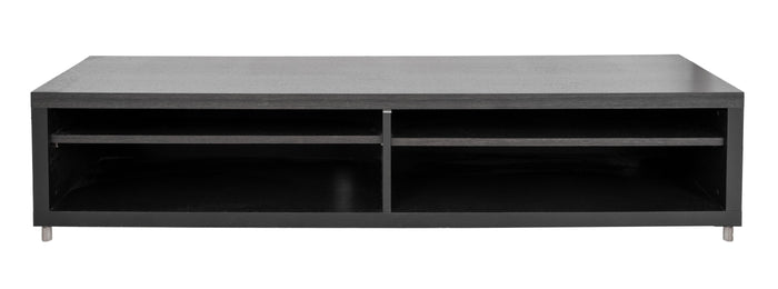 Modern Faux Wenge Wood Entertainment Console