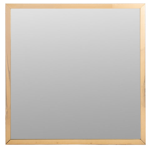 Modern Gold-Toned Metal Mirror