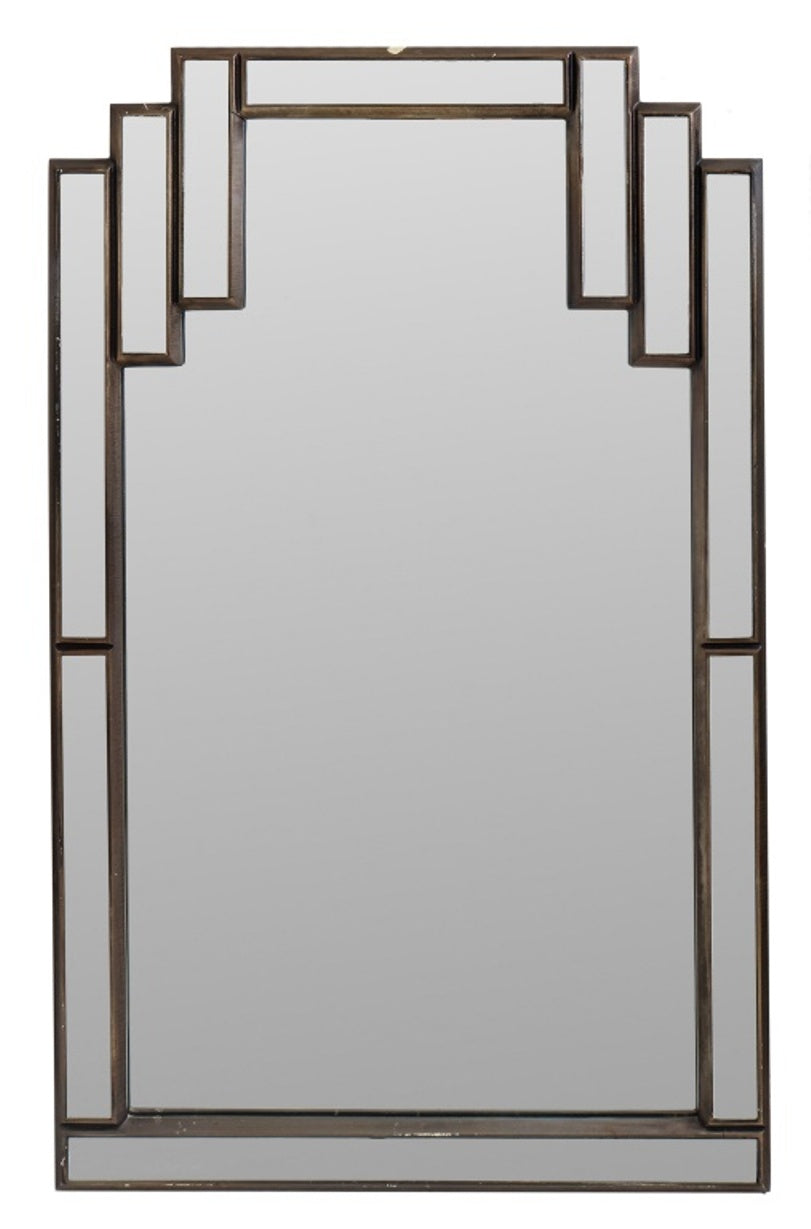 Art Deco Gampel-Stoll Style Skyscraper Wall Mirror – Showplace