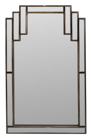 Art Deco Gampel-Stoll Style Skyscraper Wall Mirror