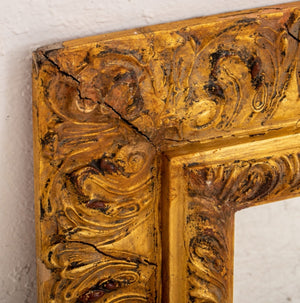 Baroque Revival Carved Giltwood Mantel Mirror (8310759424307)