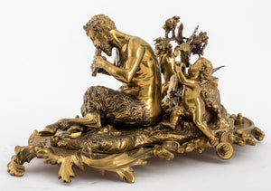 Belle Epoque Gilt Bronze Figural Group Sculpture (9536954958131)