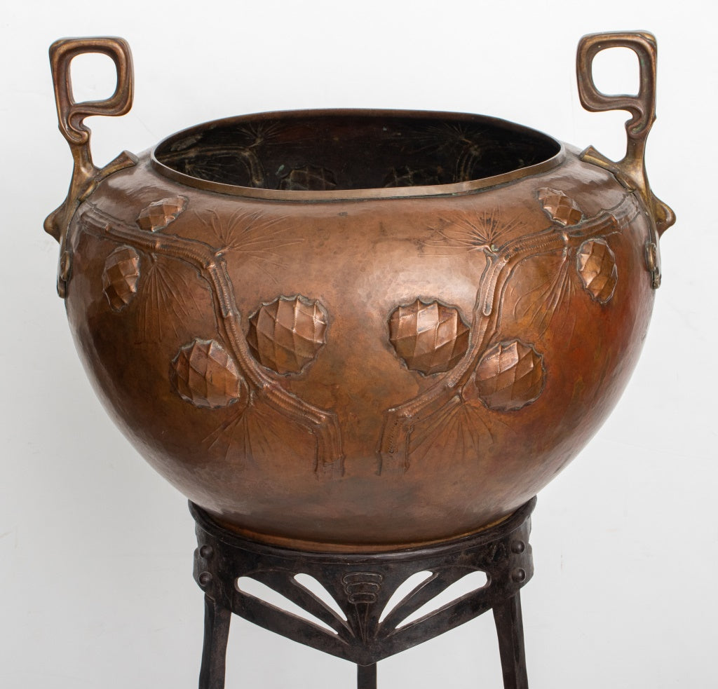 Antique Copper Candy Cauldron Pot - antiques - by owner