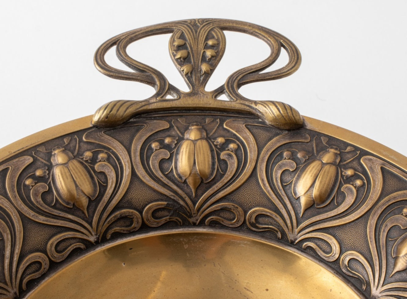 German WMF Jugendstil Brass Tazza, ca. 1890 – Showplace