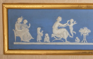 Wedgwood Blue Dip Jasperware Bas Relief Panel (8337674961203)