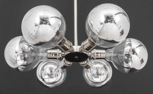 Mid-Century Style Atomic Satellite Chandelier (8960936509747)