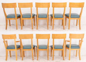 Scandinavian Revival Dining Chairs, Set of 10 (8282375323955)