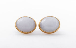 14K Lavender Jade Necklace & Earrings Set (8799808815411)