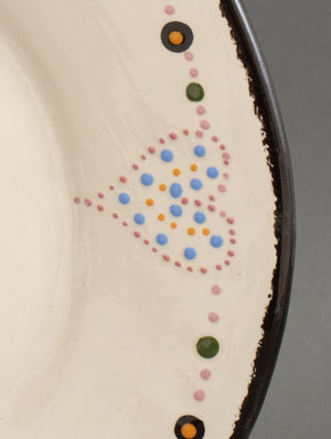 Mid-Century American Folk Art Ceramic Charger (8363622760755)