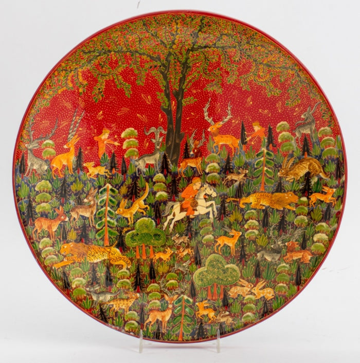 Persian Lacquered Wall Plate
