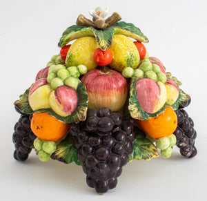 Italian Faenza Fruit Arrangement, 1960's (8359277068595)